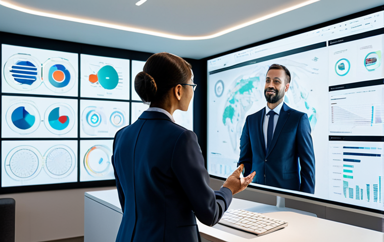 A professional, diverse individual, fully clothed in a modest, modern business suit, is actively engaged in a deep work session within a sleek, futuristic home office. The individual interacts with multiple translucent holographic interfaces displaying complex data visualizations and AI-generated concepts, demonstrating human-AI collaboration for creative problem-solving and lifelong learning. The background is clean and minimalist, with natural light, suggesting a balanced work-life environment. Perfect anatomy, correct proportions, natural pose, well-formed hands, proper finger count, natural body proportions. Professional photography, high detail, high quality, safe for work, appropriate content, fully clothed, professional dress, family-friendly.